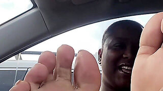 Afrikkalainen, Auto, Jalat, Hieronta