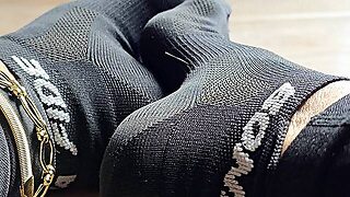 Enjoy My Highly Arched Feet In Bonafide Socks By Milah