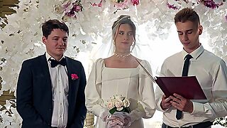 Two Brides Get Fucked By Guys In A Steamy Group Scene