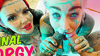 Nelistään, Emo, Lävistys, Spermat Suuhun