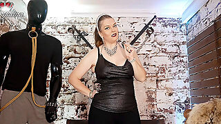 Naakte Man Aangeklede Vrouw, Gezichtzitten, Echtgenoot, Vastbinden