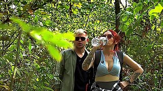 Crazy Tent Sex With A Hot Redhead Babe