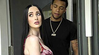 Busty Brunette Violet Voss Is Enjoying Interracial Penetration So Much