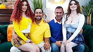 Good Foursome Action With Two Dolls Lilibet Saunders And Archer Ali