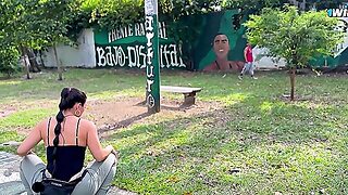 Breasty Mother Id Like To Fuck Silvana Lee Watches A Fitness Stud In The Park And Screws Him - Angel