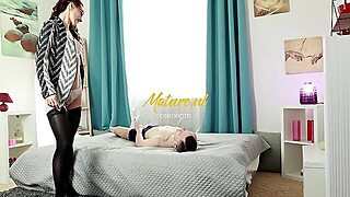 Skinny Milf With A Tight Ass Loves To Grind Her Trimmed Pussy On Faces