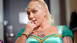 Granny, Chubby, Lingerie, Interracial