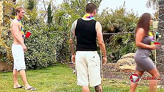 Busty Brunette Milf Liza Del Sierra Gets Anally Fucked With Cum On Her Round Ass