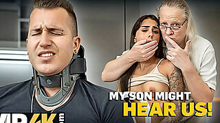 Daddy4K. Fuck Me Until He Catches Us!