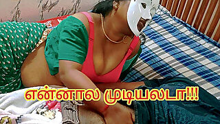 Horny Unsatisfied Step Stepmom Seduced Step Stepson To Satisfied Her. Full Tamil Audio With Real Lou