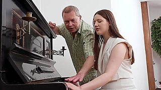 Old Music Teacher Fucks Teen Brunette Margo Von Teese