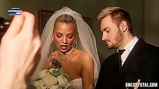 Sexy Blonde Bride Owl Crystal Gets Fucked With Cum Blast On Her Face