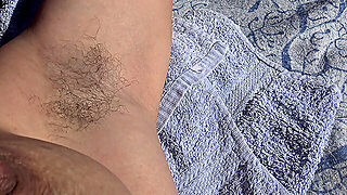 French Cuckold Wife Lets Perverted Cum On Her Hairy Pussy