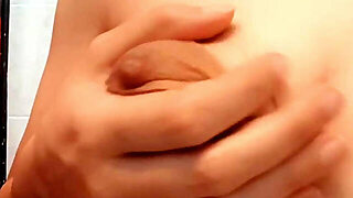 Licking And Playing With My Saggy Tits