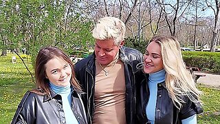 Two Girls Shared A Guy's Cock In A Steamy Threesome With Merida Sat