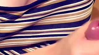 3 Cumshots From His Poor Cock