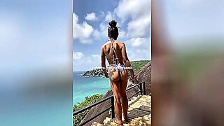 Caught On Camera: Accidental Twat Slide On The Beach