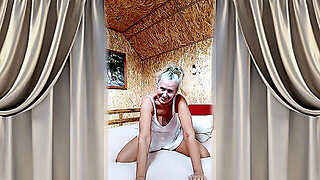 Hot Housewife Lukerya On A Big Soft Bed