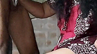 My College Friend's Stepother Was Working At Home And I Hid Behind Her And Caught Her And Had Sex Wi