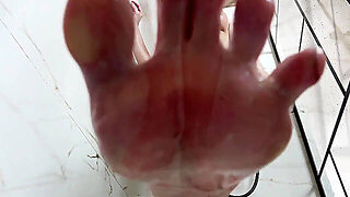 シャワー, フィート, ソロ, ブロンド