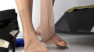 Tante, Nylon, Oma, Voeten