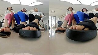 3Dvr180 Anna Lili Yanyan Black Thick-Soled Sandals Crush C4Sgiantess 26