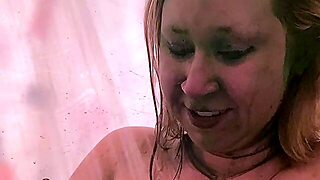 隠し, シャワー, 乳首, 豊満