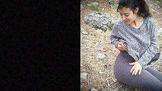 Strange Girl Walking In The Mountains Gets Fucked By Surprise