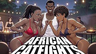 African Catfight - Neighbours Noise Complaint Turns Nasty