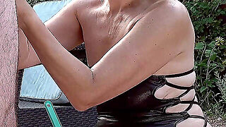 Domina Chooses A Cock For Outdoor Sex