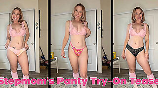 Stepmom's Panty Try-On Tease - Jane Cane, Shiny Cock Films
