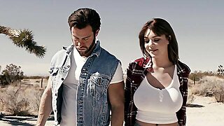 Seth Gamble And Gabbie Carter Try Clothed Sex In The Car