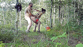 Almost Getting Caught While Fucking Her Out In The Woods