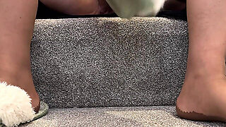 Hot Sweat Feet In Dirty Slippers