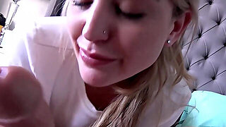 Blonde Stepsis Was Minding Her Own Business But I Got Too Horny Not To Hit