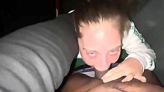 Ghetto White Girl Throats Bbc Whole