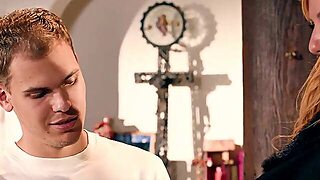 Stepbrothers Screw Their Secretive Stripper Stepmom