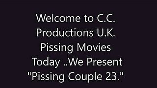 Pissing Couple 23 Day Out At The Beach