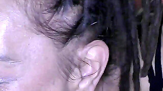 Ebony Babe Violette Love Debut Bukkake