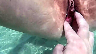 水中, オーガズム, 妻, 自家製