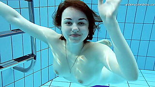Underwater, Short Hair, Big Tits