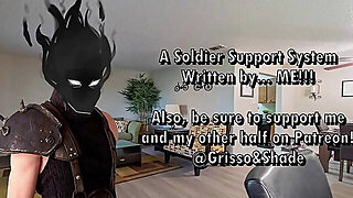 Soldier's Support System - Deep Anal Massage And Creampie