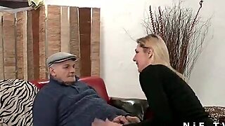 French Maid Gets Naked And Gives A Sloppy Blowjob In A Thrilling Three-Way