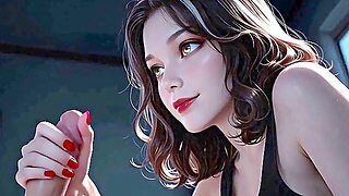 Super-Fucking-Hot Roommate Makes You Cum In Her Mouth While Eyeing A Flick - Ai