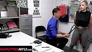 Police, Caught, Office, Blonde