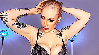 Redhead Shaving Her Head