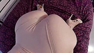 Cumshoot On My Stepsister's Large Pants!