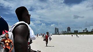 Large Tit Bubble Booty Black Baddie Quincy Roee Gets A South Florida Rod Down After Getting Off From