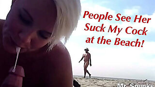 Public Blow Job On A Nude Beach Featuring Sexyspunkygirl