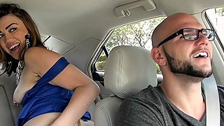 Hot Bush - Cushion For Pushing, Angelina Came To Have A Good Time. They Were In The Car, And She Was